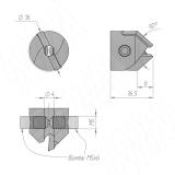 Зенкер, 4х16, левое CTSK416LH, фото 1