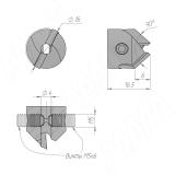 Зенкер, 4х16, правое CTSK416RH, фото 1