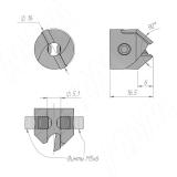 Зенкер, 5х16, левое CTSK516LH, фото 1