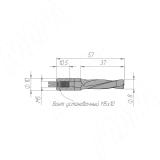 Сверло глухое D=8мм, L=57,5мм, B=30мм, вращение левое L103.080.L, фото 1