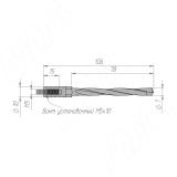 Сверло глухое D=7 мм, L=105 мм, B=65 мм, вращение правое L110.070.R, фото 1