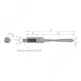 Сверло сквозное D=5мм, L=77мм, B=45мм L125.050.L, фото 1