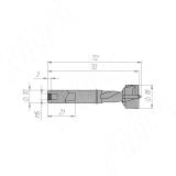 Сверло чашечное D=18мм, L=70мм, вращение левое L141.180.L, фото 1