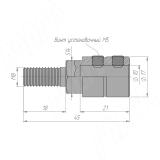 Патрон быстросменный для станков Morbidelli M8/9 (левое вращение) QCC_M8/9_L, фото 1