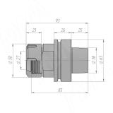 HSK63F патрон для цанги ER32 T118.976.R, фото 1