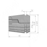 Цанга ER40 D=4-3 мм T123.040.N, фото 1