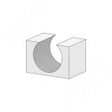 Фреза профильная D=38,1 H=34,6 S=12 Z=2 R1=19,05 C114-38-34S12, фото 2