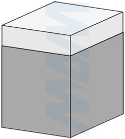 Форма обработки фрезой с верхним подшипником D=19 мм, L=77 мм, B=25,4 мм (артикул E130.190.R)