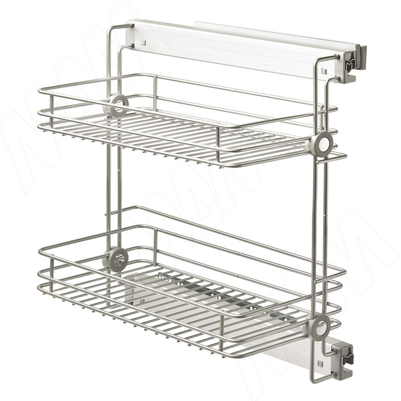 ELITE Корзина для белья, 2-х уровн. выдв., крепл./бок. правое, плавн.закр. фото товара 1 - ACL2SMDXALVG