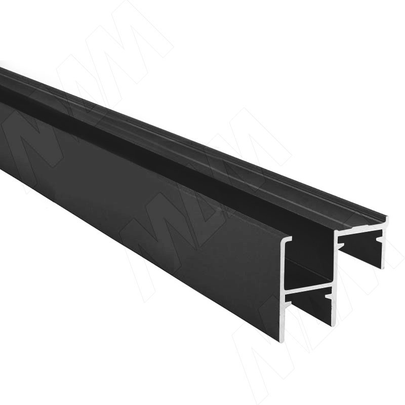 PS48 Направляющая нижняя, фикс. снаружи, черный, L-3050 фото товара 1 - PR1039001A-S