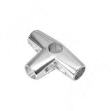 Угловой соединитель 4-х труб , хром