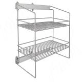 DREAM Корзина для белья, 2-х уровн. выдв., крепл./бок. ACL2ALGS