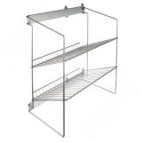 DREAM Полка для обуви, 2-х уровн. выдв., крепл./бок. ASL2ALGS