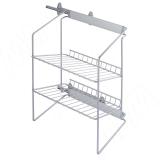 DREAM Полка для обуви, 2-х уровн. выдв., крепл./бок., для шкафа глубиной 360мм ASL2P36GS