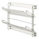 ELITE Полка для обуви, 2-х уровн. выдв., крепл./бок. левое, плавн.закр. ASL2SMSXALVG