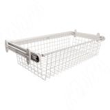 BELLE Корзина для белья, 800 мм, глубина 350 мм, белый, полн. выдв. BE80BA35WH