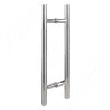 Porta ручка-рейлинг для стеклянных дверей 8-12 мм, хром/нержавеющая сталь, L450, D25 DHR-450L-298-CR