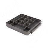 ESENTA Выдвижной органайзер для аксессуаров, 500 мм, графит, плавн. закр.