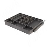 ESENTA Выдвижной органайзер для аксессуаров, 600 мм, графит, плавн. закр.