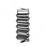 ESENTA Поворотная обувница, 10 полок, 1630-1830 мм, графит
