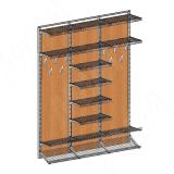 Home Space, гардероб ширина 1860мм, глубина 335 мм, 3 проема по 600 мм HSK1860x335MT2