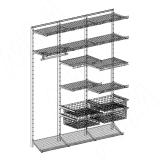 Home Space, гардероб ширина 1860мм, глубина 495 мм, 3 проема по 600 мм HSK1860x495MT7