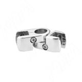 Держатель(панелей двусторонний, поворотный) хром с уплотнителем JOK.078.CH 01