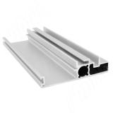 PS19 Вертик. профиль-ручка широк., серебро (анод), L-3000