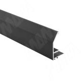 Профиль-ручка для фасада 18 мм, черный, L-3000 PR4009PR-S3