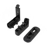 SLIM угловое соединение с креплением к стене/потолку, черный SL3524BL