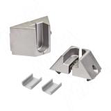 SLIM держатель для штанги, компл. из двух держателей, серебро