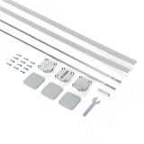 Корректор фасада, врезной, регулировка посередине, L 1868-2248 мм, серый STR004GR