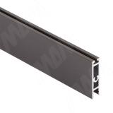 VOGUE LIGHT Штанга прямоугольная 30х8 под ленту 5мм, с пазом под демпфер, графит (краска), L-1000