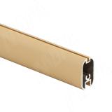 Штанга овальная 15x30 под ленту 5 мм, с пазом под демпфер, золото мат. (анод), L-3000