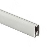 Штанга овальная 15x30 под ленту 5 мм, с пазом под демпфер, серебро (анод), L-3000