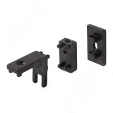 UNICO угловое соединение с креплением к стене/потолку, черный