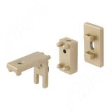 UNICO угловое соединение с креплением к стене/потолку,  золото