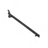 VERTIKO Кронштейн наклонный для деревянной полки 25 мм, правый, черный, L-400 мм VR40SR25RBL