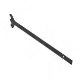 VERTIKO Универсальный кронштейн для наклонной деревянной полки 25 мм, черный, L-450 мм VR45SR25BL