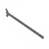 VERTIKO Универсальный кронштейн для наклонной деревянной полки 25 мм, графит, L-450 мм VR45SR25GP