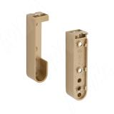 Штангодержатели для овальной штанги, золото, крепление к боковине и к полке (прав.+лев.)