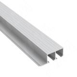 Yutu направляющая двойная верхняя для стеклянных дверей, серебро, L-3000