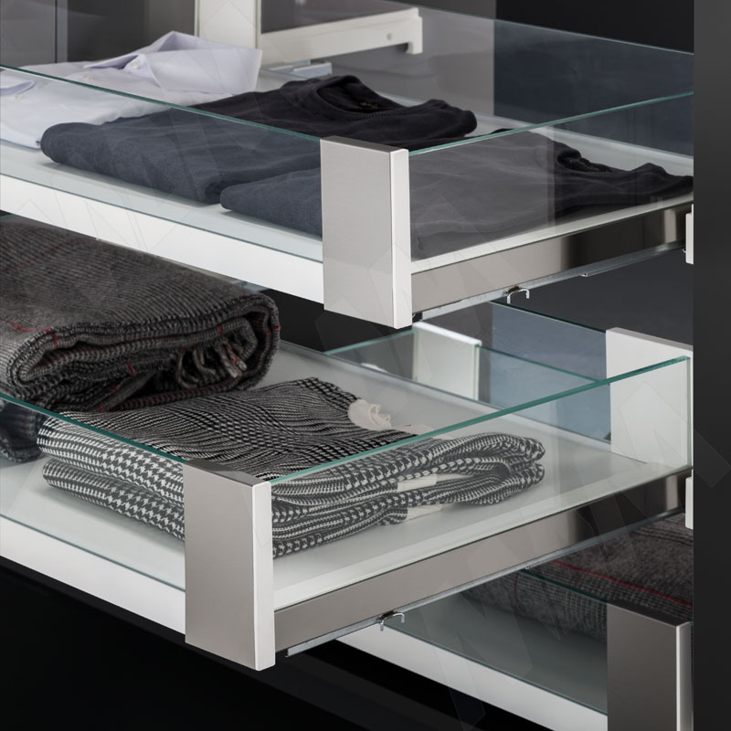 VENUS Ящик со стеклянными боковинами, 480/550 мм, плавн.закр. фото товара 3 - ACRV48/55GMVG