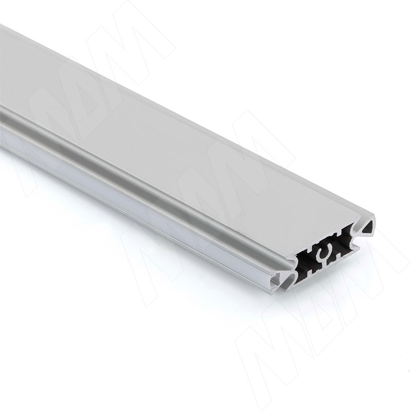 SLIM Несущий профиль под светодиодную ленту, серебро (анод), L-3000 мм фото товара 2 - SL3520PR-AL