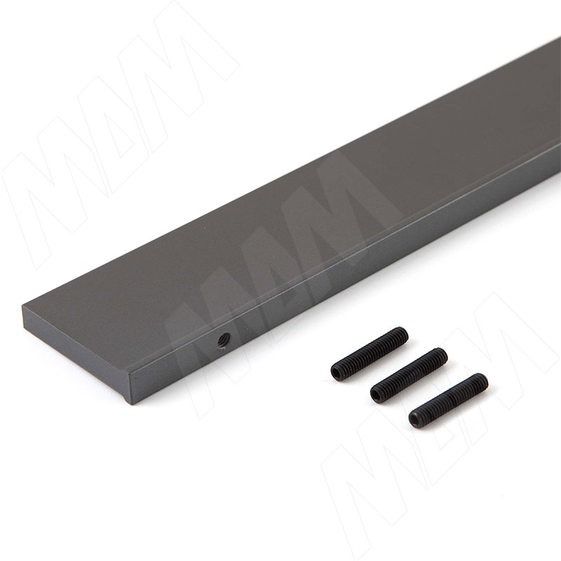 VERTIKO Профиль задний для полки под обувь, графит, L-600 мм фото товара 2 - VR6036SPGP