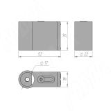 BAMBOO Крепление к стене, белый BM953FWH, фото 3