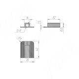 Декоративная заглушка для регулировки корректора, белый CN01000480, фото 2