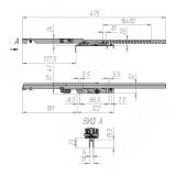 INTEGRO Активатор доводчика для соосных дверей шкафа-купе DA50PIN, фото 1