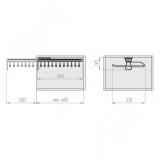 ESENTA Вешало для брюк, крепление к полке, графит, плавн. закр. ES46TRSGP, фото 4