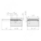 ESENTA Выдвижной органайзер для аксессуаров, 500 мм, графит, плавн. закр. ES50ORGP, фото 6